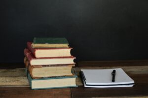 Stack of books meant to signify readers as this post is about beta readers.