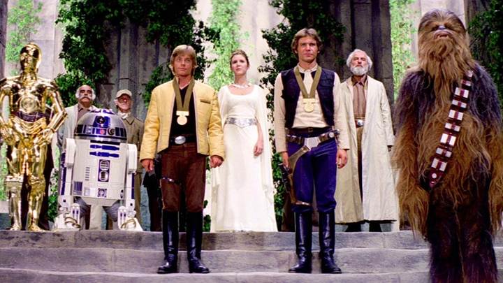 Royal Award Ceremony scene of Star Wars
